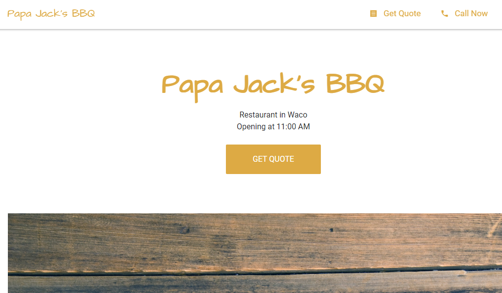 Papa Jack's BBQ, Waco