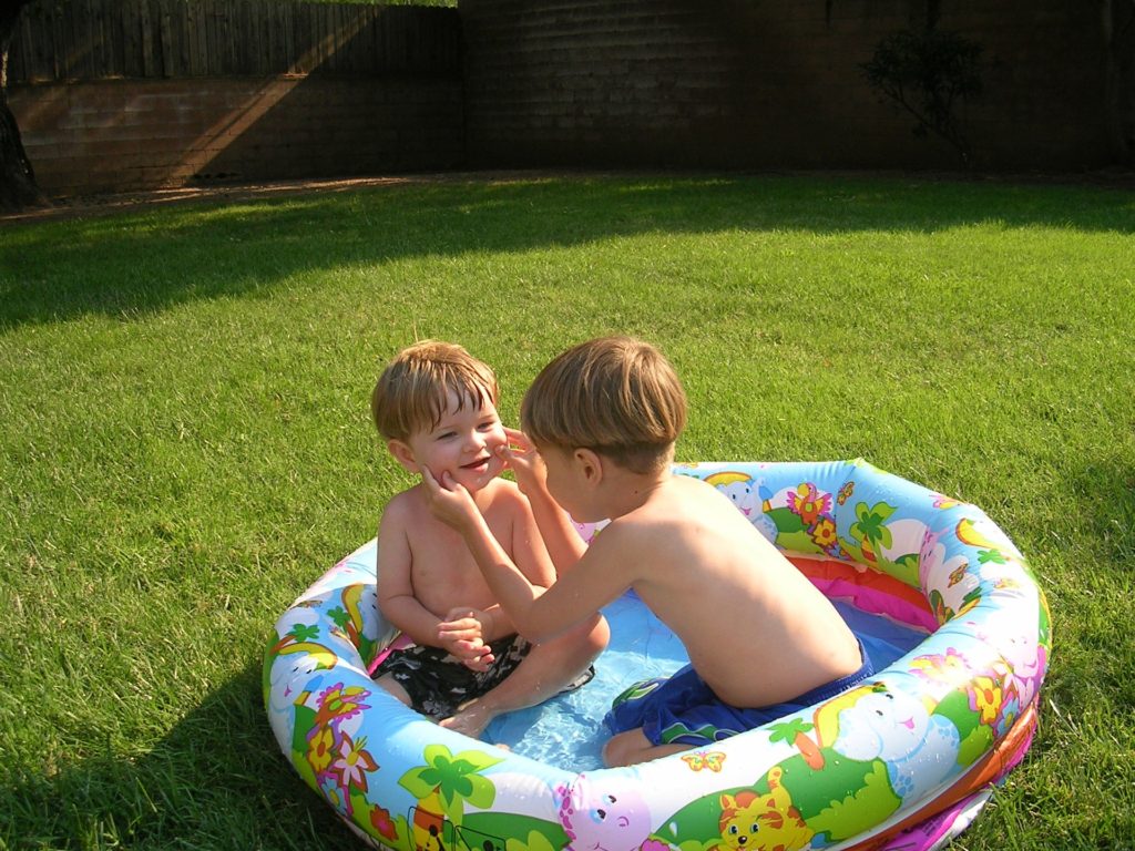 backyard inflatable pool