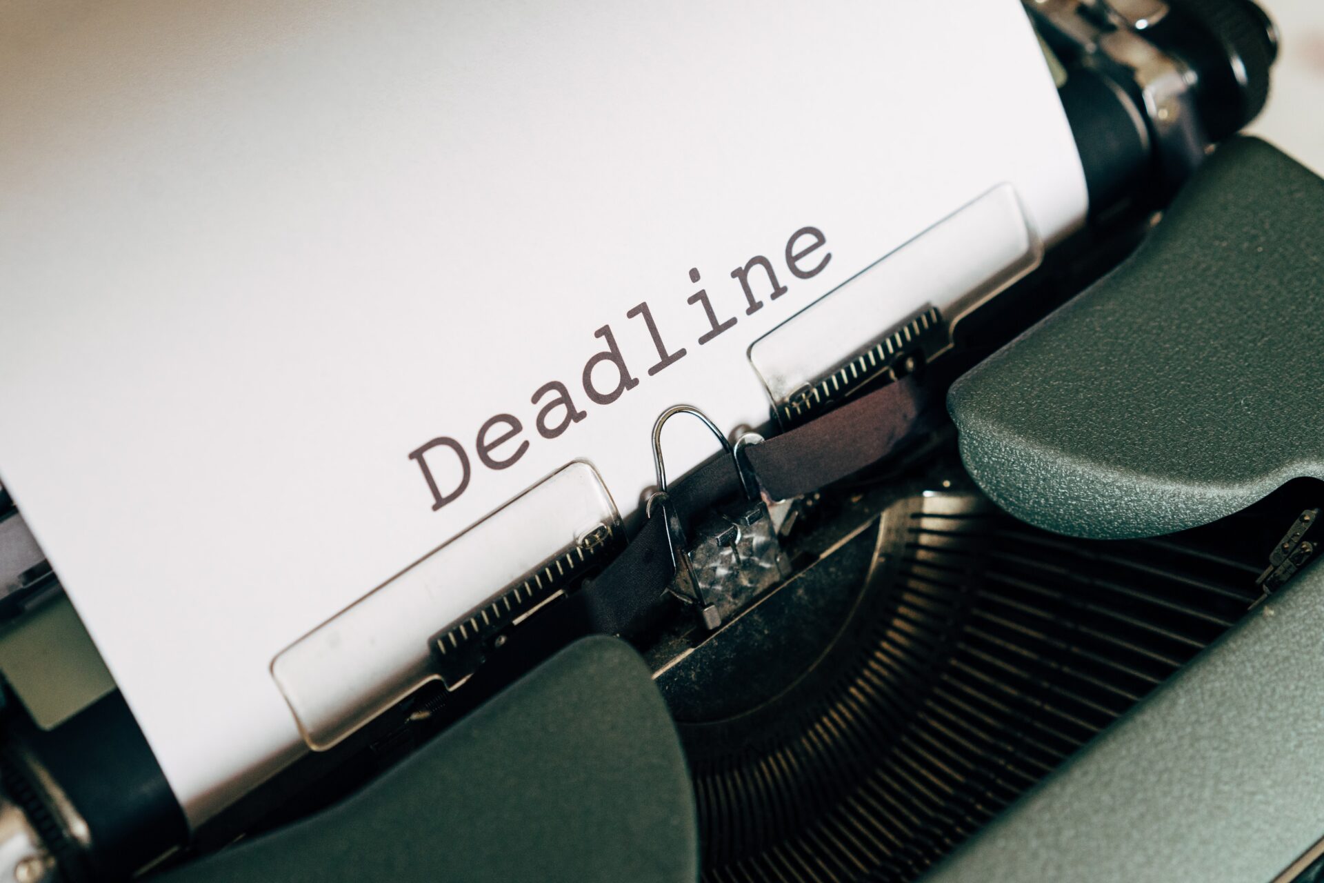 give yourself a deadline